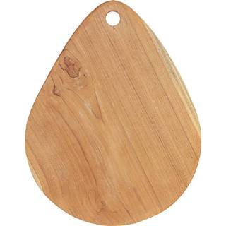 👉 Snijplank hout Teakhouten Druppelvorm (33 x 25 cm) 8717506135014