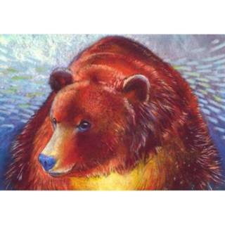 👉 Ansichtkaart bruine Ansichtkaarten Beer - Loes Botman (Set van 5) 8717027012030