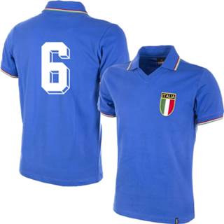 👉 Retroshirt blauw unisex l nederland voetbalshirts volwassen itali Italië Retro Shirt WK 1982 + Nummer 6 - 5059067603070