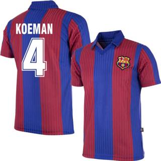 👉 Voetbalshirt rood unisex l nederland voetbalshirts volwassen barcelona FC Retro 1990-1991 + Koeman 4 - 5059067602875