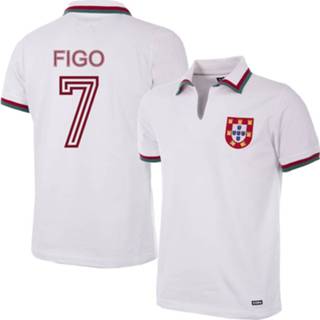 👉 Voetbalshirt wit unisex nederland voetbalshirts volwassen portugal Retro 1972 + Figo 7