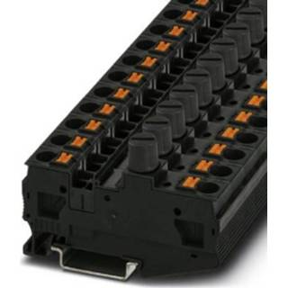 👉 Phoenix Contact PT 6-DREHSI (5X20) 3025042 Zekering-serieklem 0.5 mm² 10 mm² Zwart 25 stuk(s)