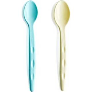👉 Lepel turkoois geel jongens kleurrijk baby's BabyJem Baby 2st BPAvrij turquoise yellow 8681049234940