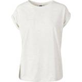 Shirt grijs T-Shirt vrouwen meisjes Urban Classics Ladies Extended Shoulder Tee Girls gemêleerd 4053838677018