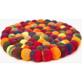 👉 Vilten onderzetter vilt Ronde Tie Dye Herfst (18 cm) 4062279006110