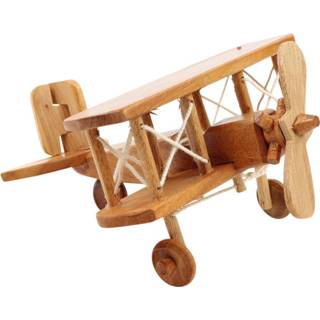 👉 Houten vliegtuig hout (22 cm) 8717506129617