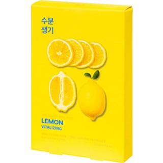 👉 One Size GeenKleur Holika Pure Essence Mask Sheet – Lemon set van 5 stuks. 8720246143348
