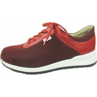 👉 Veterschoenen leer rood Finn Comfort 888281433775