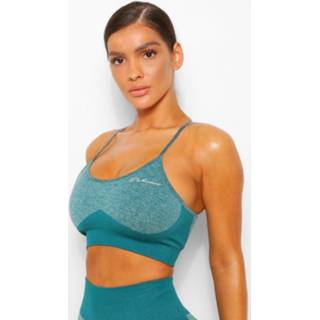 👉 Fit Seamfree Contrast Sports Bra, Forest