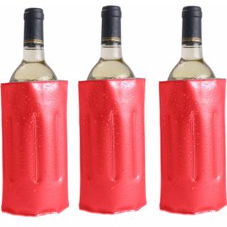 👉 Koelelement rood 20x Koelelementen hoezen voor wijnflessen 34 x 18 cm
