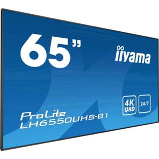 👉 Energie label l Iiyama ProLite LH6550UHS Digital Signage display Energielabel: C (A+++ - D) 164 cm 65 inch 3840 x 2160 pix 24/7 4948570116270