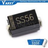 👉 Schottkydiode SMD 100pcs SS56 SR560 DO-214AA 60V 5A SMA Schottky diode DO-214AC