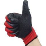 Glove rubber 1 pair of Dipped gloves car auto mechanic repair waterproof and oil resistant wear wrinkles universal