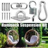 👉 Hangmat 600 pounds Heavy Duty Hammock Suspension Kit Hanging Garden Swing Buckle Hook