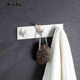 👉 Kitchen Bathroom Rustproof Towel Hooks 3M Sticker Adhesive Stainless Steel Hooks Organizer Wall Door Clothes Coat Hat Hanger