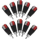 Luidspreker 10PCS Speaker Wire Cable to Audio Male RCA Connector Adapter Jack Plug Pip BE
