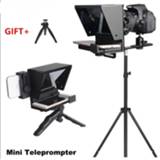 Smartphone New Portable Prompter Teleprompter for News Live Interview Speech DSLR Cameras Mobile Phone with remote control