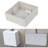 👉 Switch 86 Type Cassette External Mounting Box 86*86*33mm For 1/2gang Switches Sockets Apply Outside of Wall Surface Fire resistance