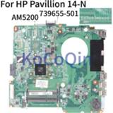 👉 Moederbord KoCoQin Laptop motherboard For HP Pavillion 14-N 14-F 14' Inch A6-5200 Mainboard DA0U93MB6D2 739655-501 739655-601 739655-001