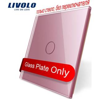 👉 Switch Livolo Luxury Colorful Pearl Crystal Glass,only panel, Single Glass Panel For 1 Gang 2Gangs Wall Touch Switch, no logo