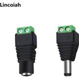 Adapter plug 1pcs Female or 1 pcs Male DC connector 2.1*5.5mm Power Jack Cable for 3528/5050/5730 led strip light