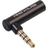 Microphone goud Gold Plated 3.5mm Male to Female 90 Degree Right Angled Adapter Audio Jack Stereo Plug Connector
