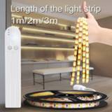 👉 Wireless Motion Sensor LED Strip Light 5M USB Fita LED Strip Lamp Tape TV Under Bed Cabinet Closet Wardrobe Stairs Night Light