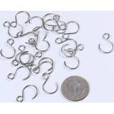 👉 F-connector zilver 100PCS Crystal Hook ring Connector Silver bead & Chandelier Connectors accessories Hanging Pandent