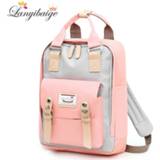 Backpack canvas vrouwen meisjes Multifunction women girls shoulder bag high quality laptop schoolbag for teenager cute backpacks