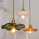 👉 Hanger IWHD Nordic Style Simple LED Pendant Light Fixtures Bedroom Living Room Bar Colorful Glass Copper Hanging Lamp Lights Edison