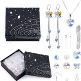 👉 Hanger A Set Jewelry Making Kit Glass Beads Crystal Pendant Tools Earring Necklace Findings DIY handmade Craft Supplies