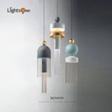 👉 Hanger small Scandinavian creative restaurant bar pendant lamp macaron bedside cafe decoration lights