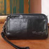 👉 Clutch leather Men Genuine Wrist Handy Bags Wallet Multifunction Waist Belt Organizer Wallets Cell Phone Case Fanny Bag Purse