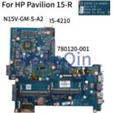 👉 Moederbord KoCoQin Laptop motherboard For HP Pavilion 15-R 250 G3 Core I5-4210U Mainboard ZS050 LA-A992P 780120-001 780120-501 N15V-GM-S-A2