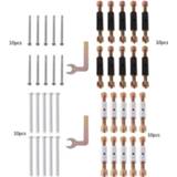 👉 Switch 10 Pairs 86 Type Wall Cassette Lower Case Damage Repair Tools Adjustable Length Bracket Rod Lever Socket Screw