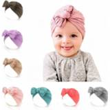 Beanie baby's kinderen Cute 1PCS Newborn Infant Toddler Folds Knot Bow Turban Hat Indian Baby Kids Flower Caps Headwear Hair Accessories