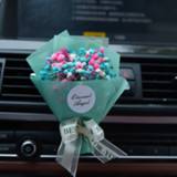 👉 Ornament Creative Car Air Freshener Dry Flower Gypsophila Auto Conditioning Outlet Fragrance Clip Decor Perfume Gift