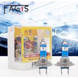 👉 Hoofdlamp wit Fagis 2pcs White H1 H3 H4 H7 55W 12V Halogen Lamp Super Bright Bulb Headlight Car Head Auto Lighting