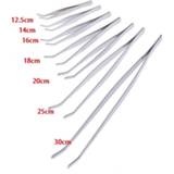 👉 Tweezer steel Hot New Stainless Multifuctional Elbow Tweezers Aquarium Clear Clip Tool Medical Repair Tools 12.5/14/16/18/20/25/30cm