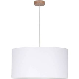 👉 Hanglamp wit textiel a++ Corralee, wit, 1-lamp