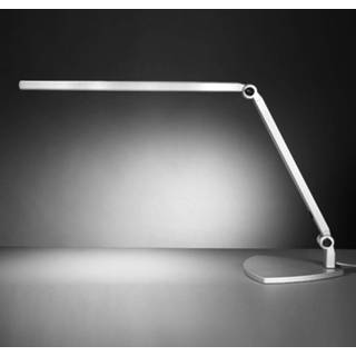 👉 Tafellamp zilvergrijs aluminium daglicht a+ LED Take 5 met voet, daglicht, dimbaar