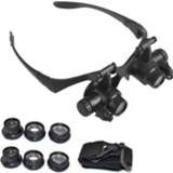 👉 Lens DishyKooker 10X 15X 20X 25X Magnifying Glass Set with Headband & LED Light Magnifier Watchmaker Jewelry Optical