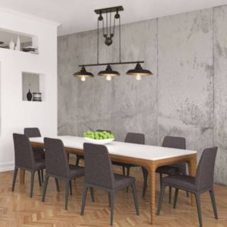 👉 Hanglamp zwart a++ brons Westinghouse Iron Hill, zwart, 3-lamps