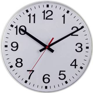 👉 Klok wit EUROTIME 55403-00 Zendgestuurde Zendergestuurd 40 cm x mm 5 4044685501373