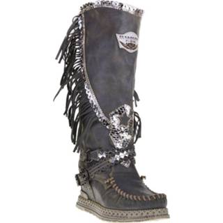 👉 Damesschoenen vrouwen grijs El Vaquero Dames sleehaklaarzen 2000001487808