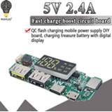 Powerbank Dual USB 5V 2.4A Micro/Type-C LED Mobile Power Bank 18650 Charging Module Lithium Battery Charger Board Circuit Protection