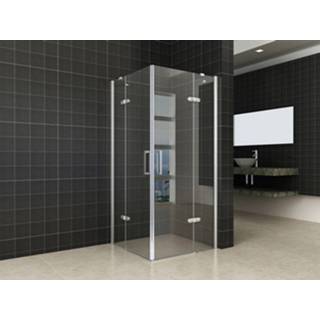 👉 Douchecabine active Wiesbaden Corner 900x900x2000 chroom 8mm NANO