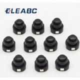 Zaklamp zwart 10PCS a lot Flashlight Torch Part Round Push Button Switch Black DC 30V 1A 10mm x (D*H)