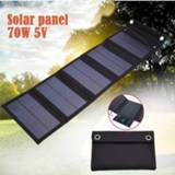 👉 Batterij oplader 70W Foldable USB Solar Panel Cell Portable Folding Waterproof Charger Outdoor Mobile Power Battery