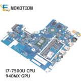 👉 Moederbord NOKOTION For Lenovo 520-15IKB 320-15ISK laptop motherboard DG421 DG521 DG721 NM-B242 5B20N86580 SR341 I7-7500U CPU 940MX GPU